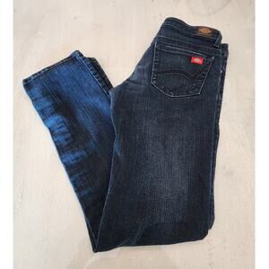 Dickies Women's Denim SZ 6R Dark Wash Jeans Straight Slim
